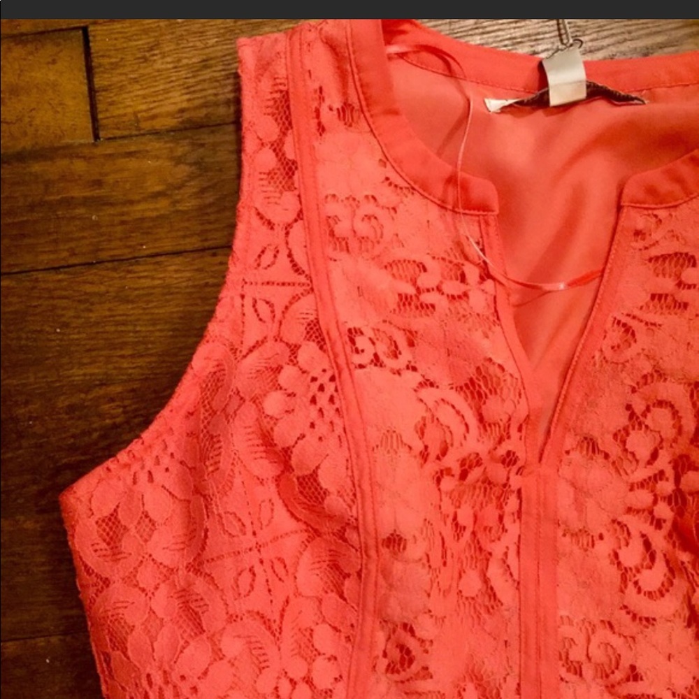 Beautiful LC Lauren Conrad salmon colored dress